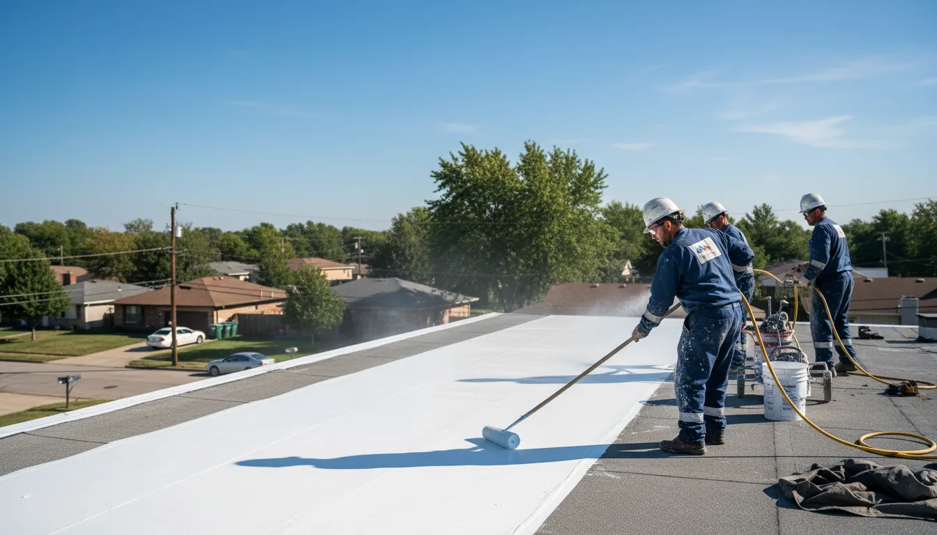 Commercial roof coating in Swarthmore, PA near me